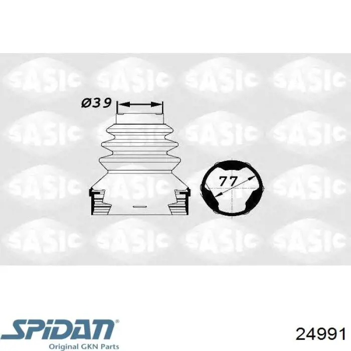 Пыльник ШРУСа внутренний, передней полуоси GKN-Spidan 24991