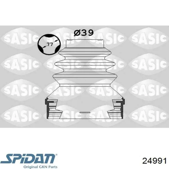 24991 GKN-Spidan Пыльник ШРУСа передней полуоси внутренний