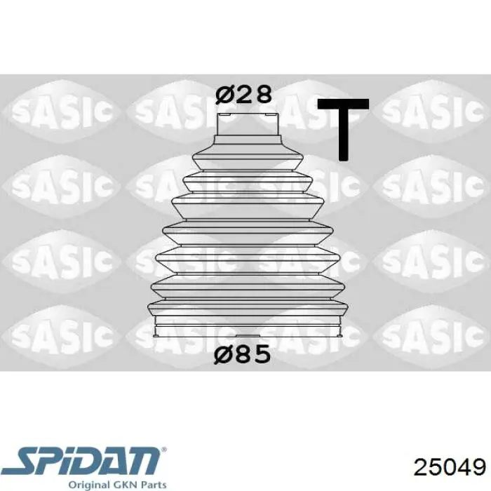 Чехол шруса GKN-Spidan 25049 цена, от 18.18 USD