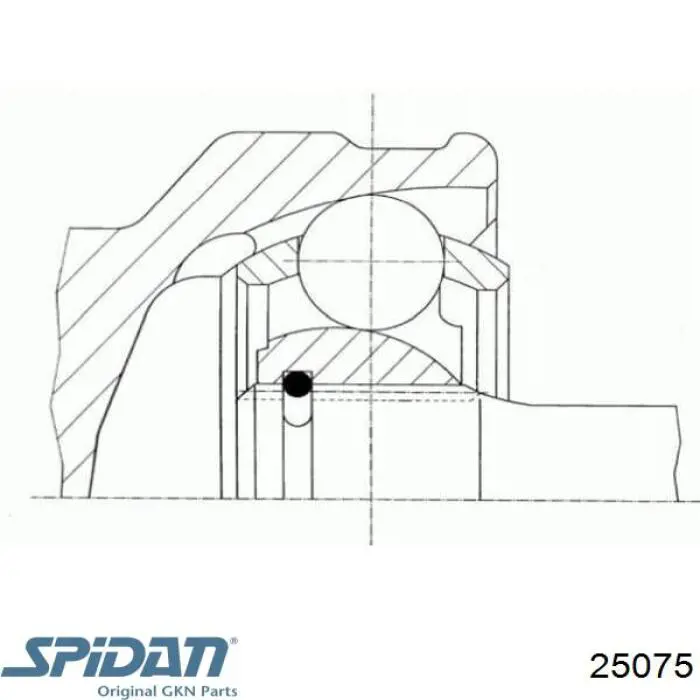 25075 GKN-Spidan шрус наружный передний