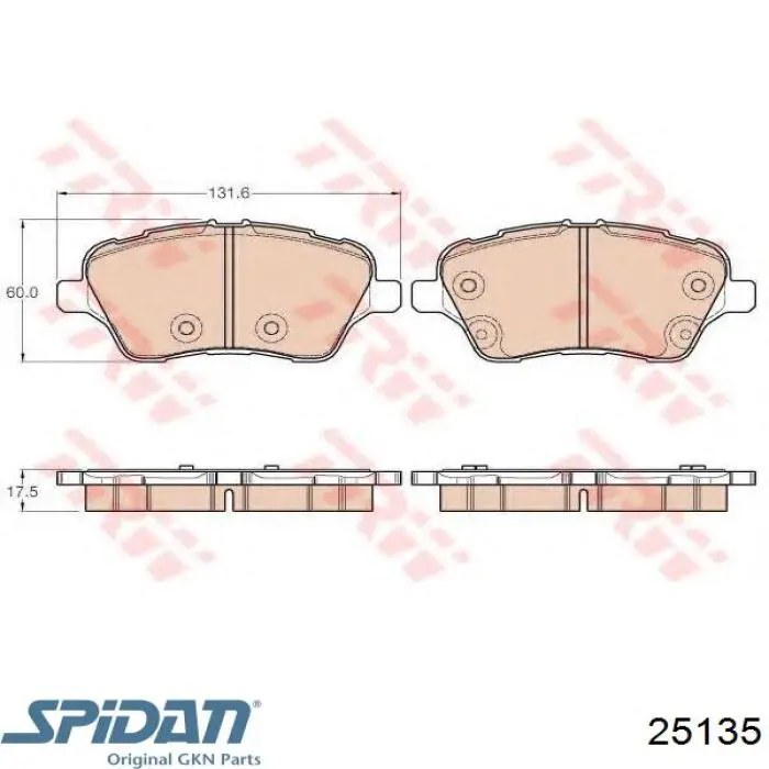 Купить 25135 GKN-Spidan Внешняя граната
