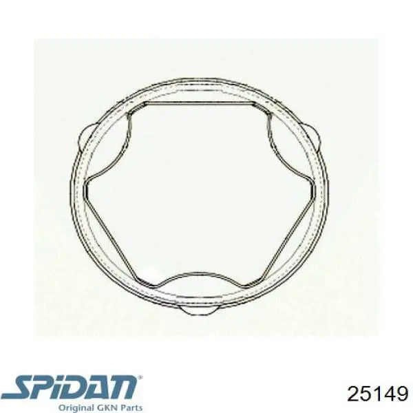 Купить 25149 GKN-Spidan Пыльник ШРУСа внутренний, передней полуоси, левый