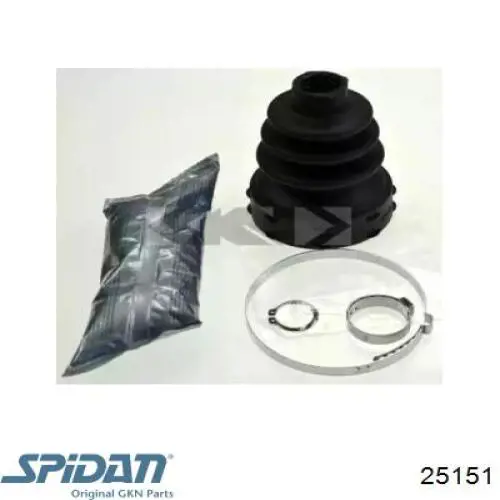 Пыльник шарнира угловых скоростей внутренний передний GKN-Spidan 25151 цена, от 16.43 USD