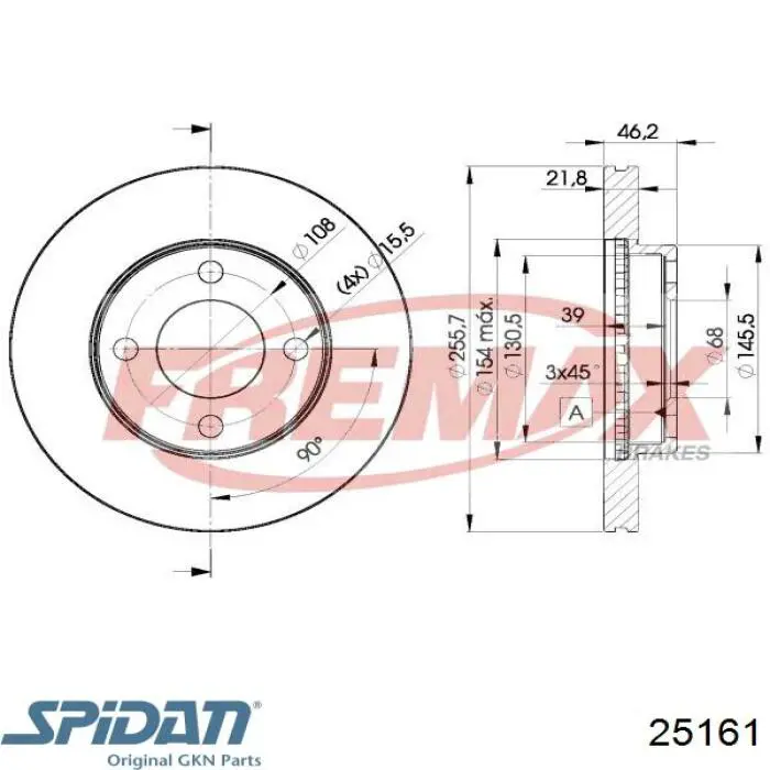 Купить 25161 GKN-Spidan Пыльник ШРУСа внутренний, передней полуоси, правый