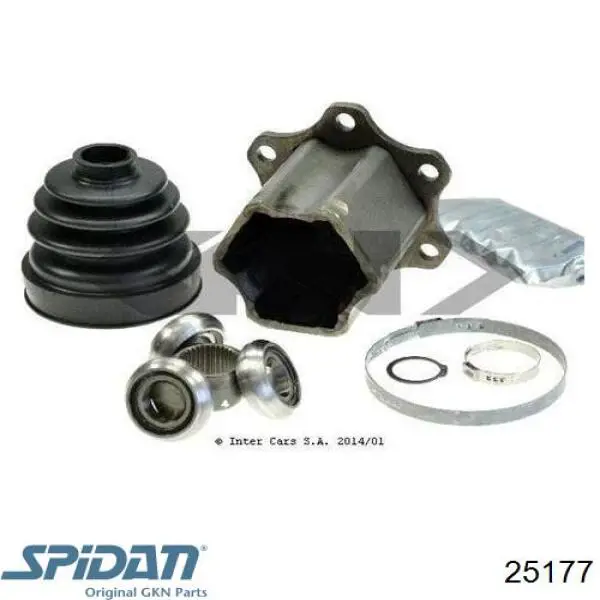 25177 GKN-Spidan ШРУС внутренний, передний
