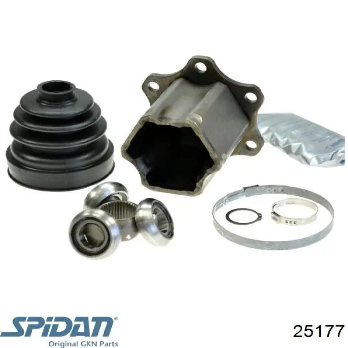 Шарнир угловых скоростей внутренний передний GKN-Spidan 25177 цена, от 83.96 USD