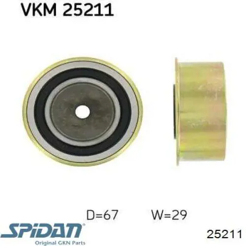 Полуось (привод) передняя левая 25211 GKN-Spidan