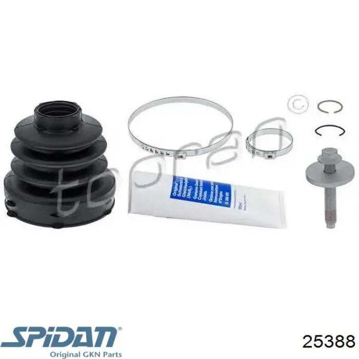 Пыльник ШРУСа внутренний, передней полуоси GKN-Spidan 25388