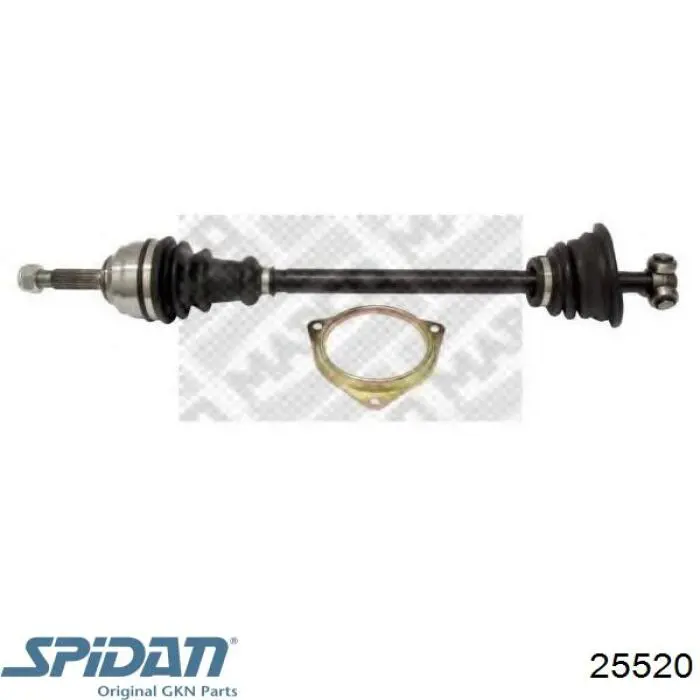 Пыльник ШРУСа передней полуоси наружный GKN-Spidan 25520