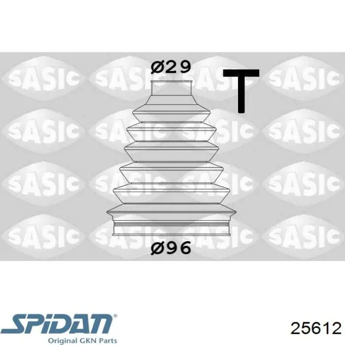 Купить 25612 GKN-Spidan Пыльник гранаты наружный, передний