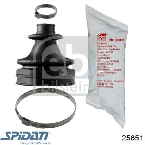 Купить 25651 GKN-Spidan Пыльник гранаты внутренний, передней полуоси