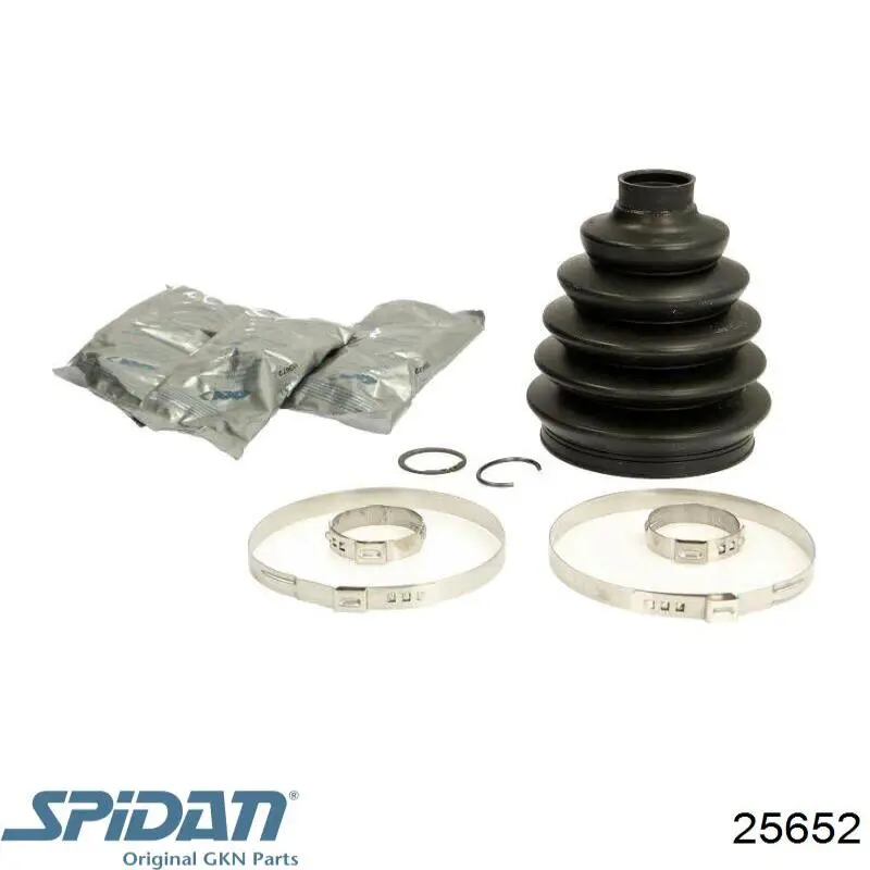 Fuelle, árbol de transmisión delantero exterior 25652 GKN-Spidan