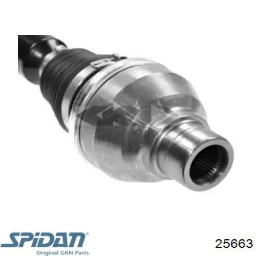 Полуось (привод) передняя правая 25663 GKN-Spidan