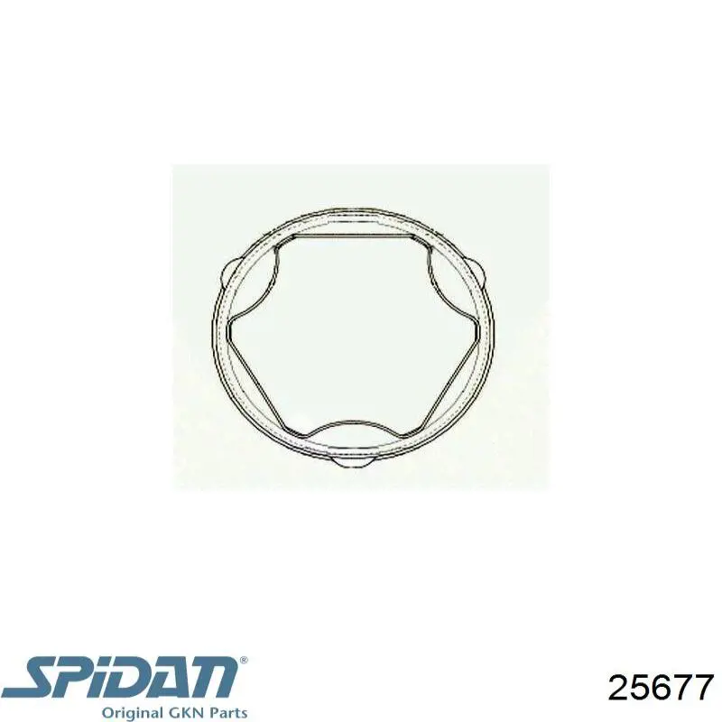 Пыльники шрусов 25677 GKN-Spidan