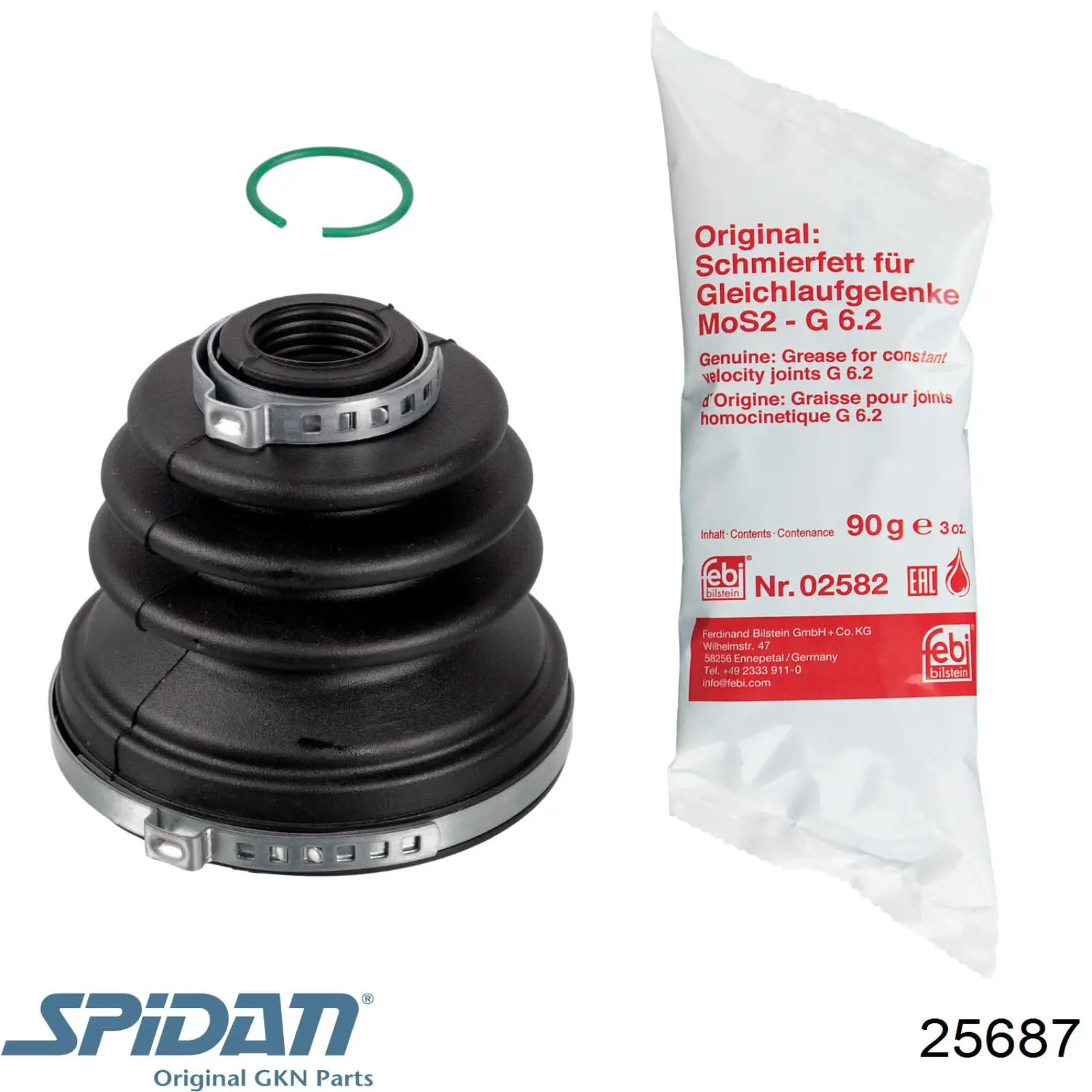 Пыльники шрусов 25687 GKN-Spidan