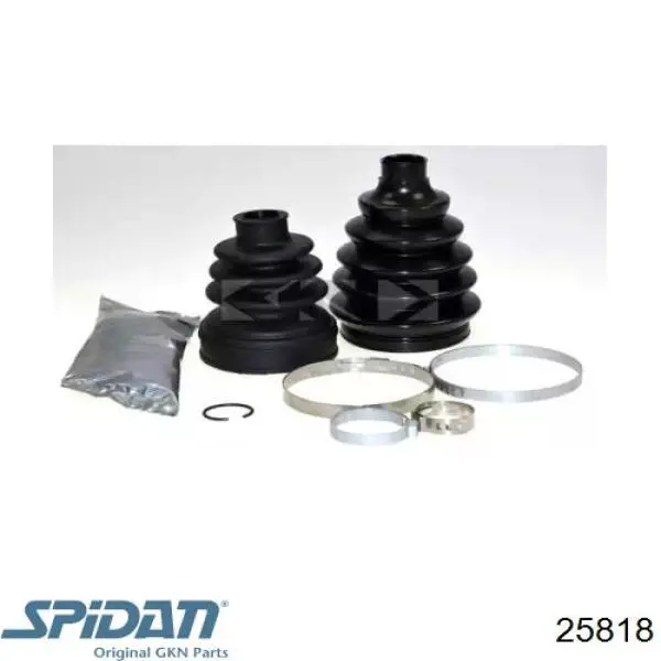 Пыльники ШРУСов передней полуоси, комплект GKN-Spidan 25818 цена, от 23.49 USD