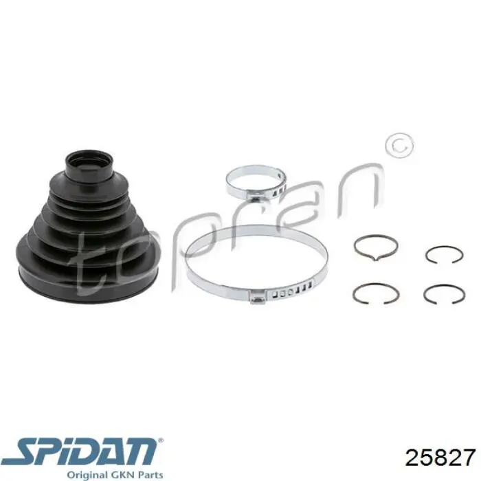 Купить 25827 GKN-Spidan Пыльник гранаты внутренний, передней полуоси