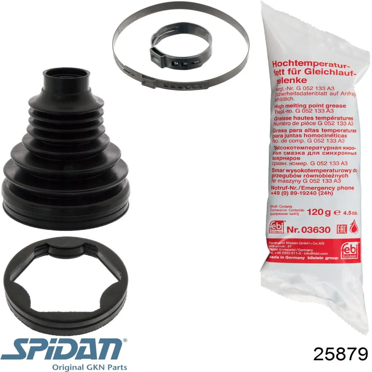 Купить 25879 GKN-Spidan Пыльник гранаты внутренний, передней полуоси