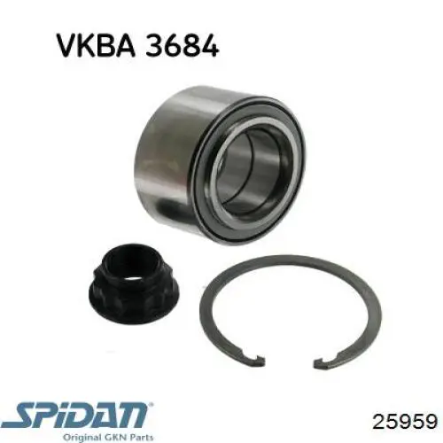 Левая полуось 25959 GKN-Spidan