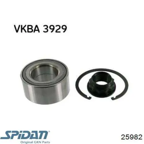 Fuelle, árbol de transmisión delantero exterior 25982 GKN-Spidan