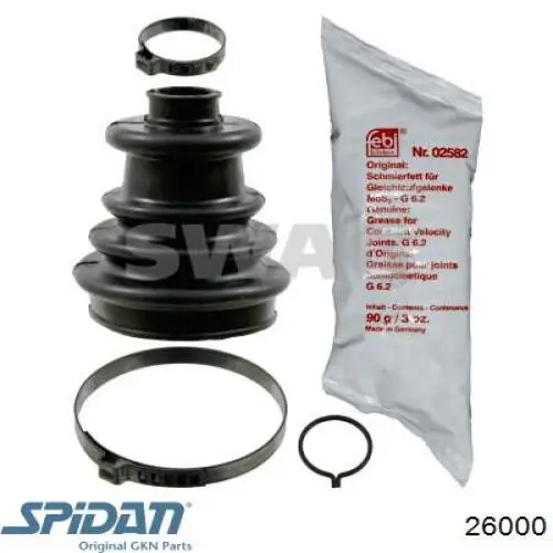 Чехол шруса GKN-Spidan 26000 цена, от 6.42 USD
