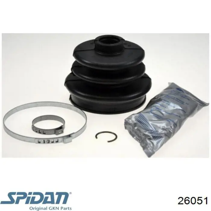 Fuelle, árbol de transmisión delantero exterior 26051 GKN-Spidan