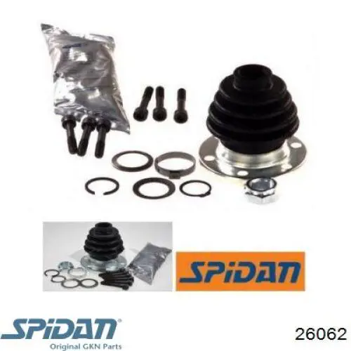 Купить 26062 GKN-Spidan Пыльник гранаты внутренний, передней полуоси