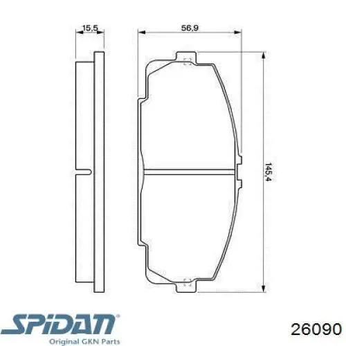 Пыльник ШРУСа наружный, задней полуоси GKN-Spidan 26090