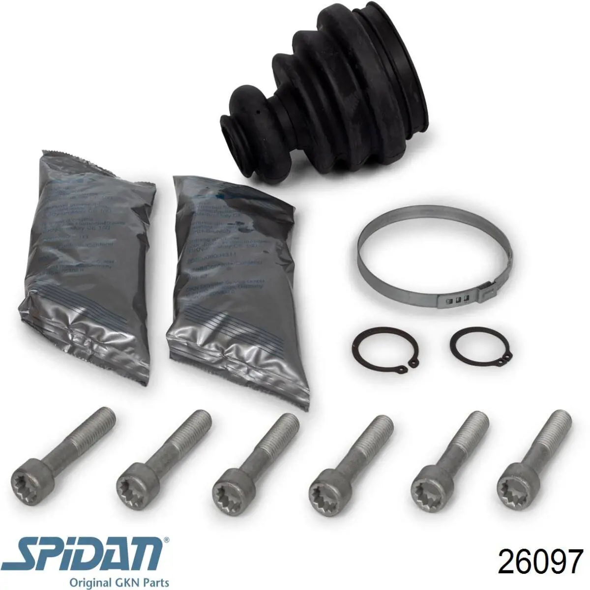Пыльник шарнира угловых скоростей внутренний передний GKN-Spidan 26097 цена, от 11.25 USD
