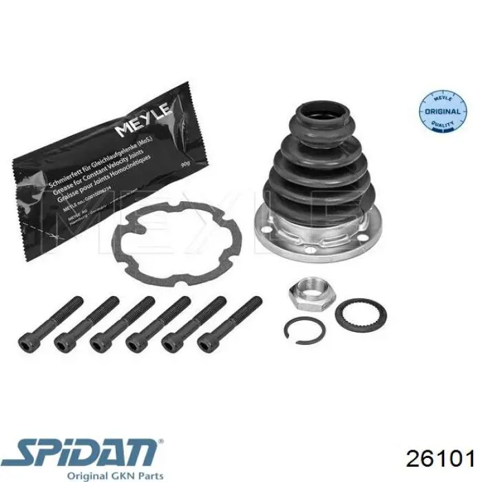 Пыльник ШРУСа передней полуоси внутренний правый 26101 GKN-Spidan