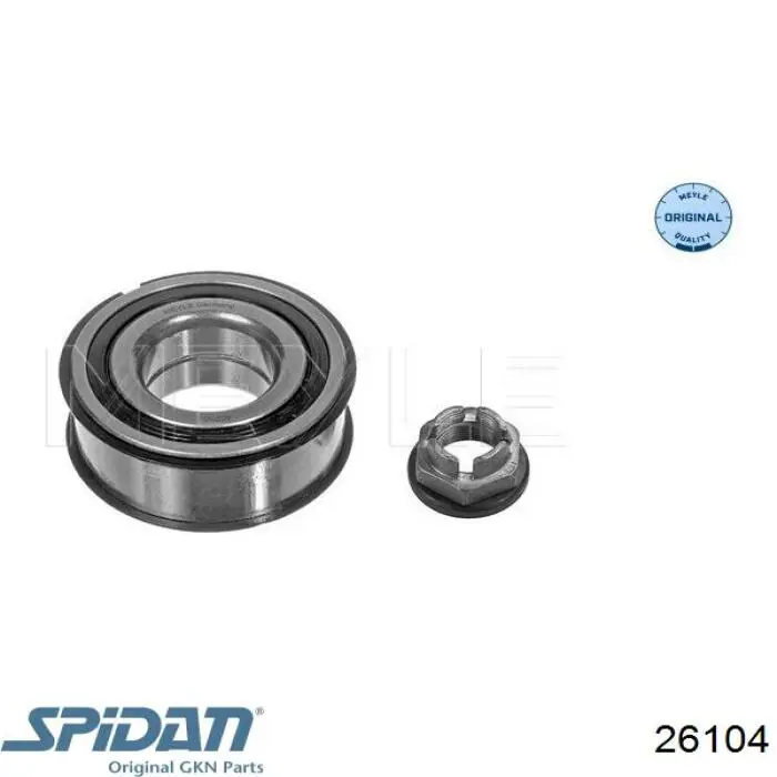 Fuelle, árbol de transmisión trasero exterior 26104 GKN-Spidan