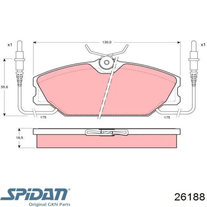 Пыльник ШРУСа наружный 26188 GKN-Spidan