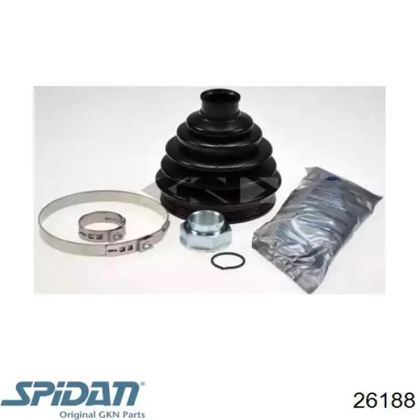 Пыльник ШРУСа передней полуоси наружный GKN-Spidan 26188