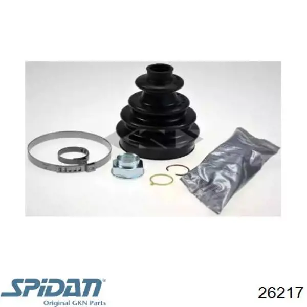 Пыльник ШРУСа передней полуоси наружный GKN-Spidan 26217