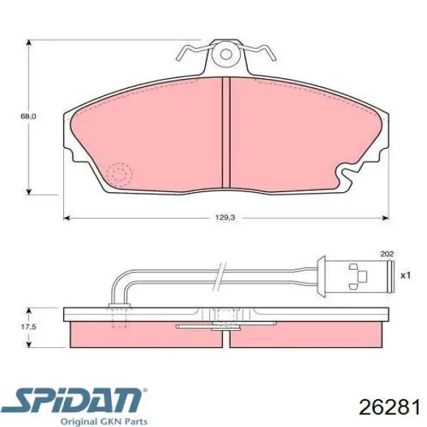 Купить 26281 GKN-Spidan Пыльник гранаты внутренний, передней полуоси