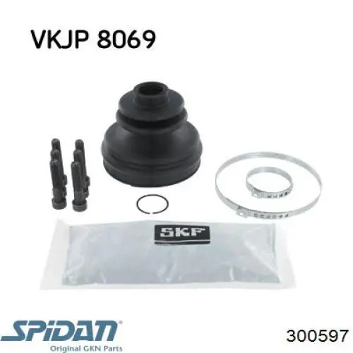 Пыльник шарнира угловых скоростей внутренний передний GKN-Spidan 300597 цена, от 12.88 USD