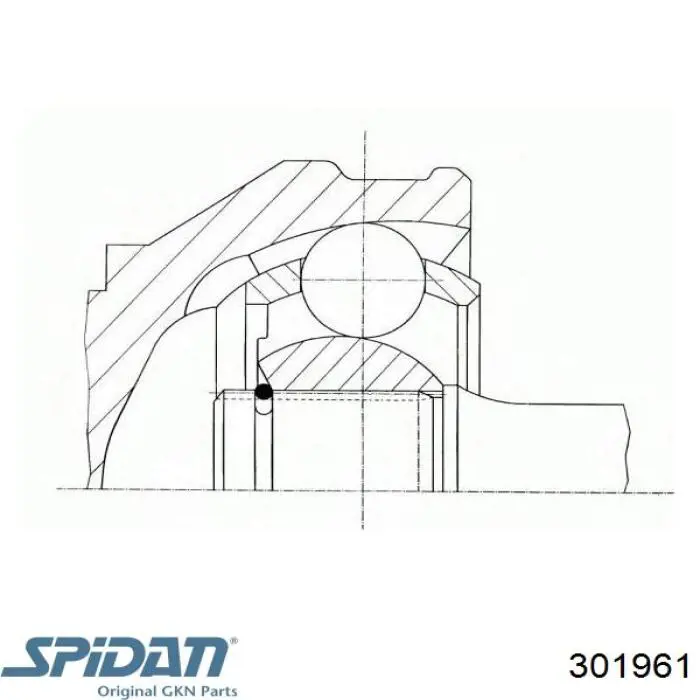 ШРУС наружный GKN-Spidan 301961