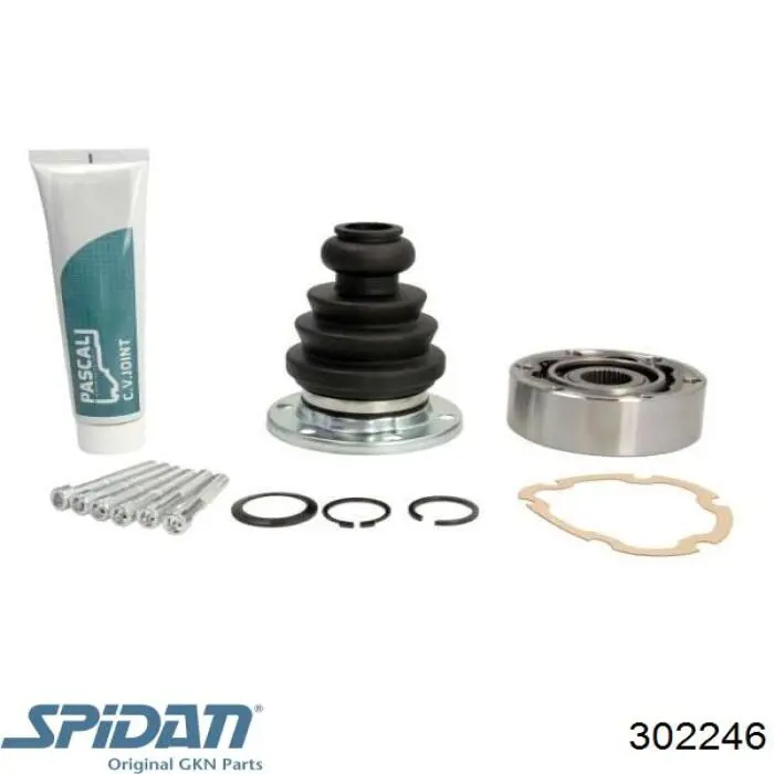 Шарнир угловых скоростей внутренний передний GKN-Spidan 302246 цена, от 29.69 USD