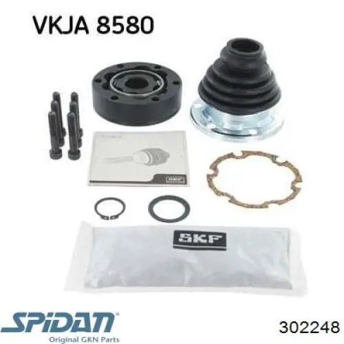 302248 GKN-Spidan ШРУС внутренний, передний