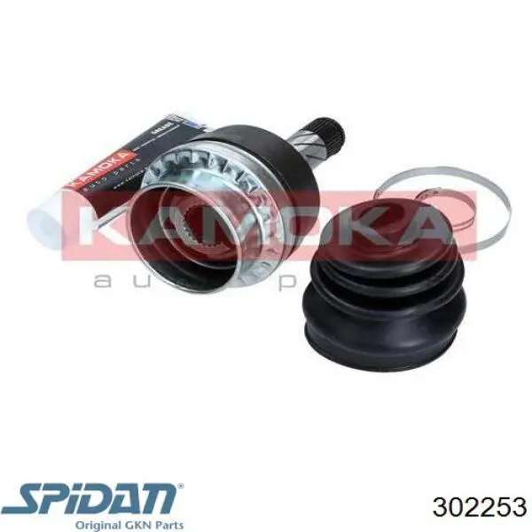 Шарнир угловых скоростей внутренний передний GKN-Spidan 302253 цена, от 38.29 USD