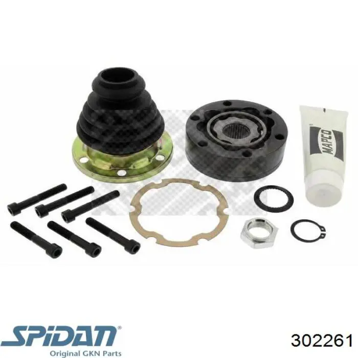 Шарнир угловых скоростей передний левый GKN-Spidan 302261 цена, от 43.20 USD