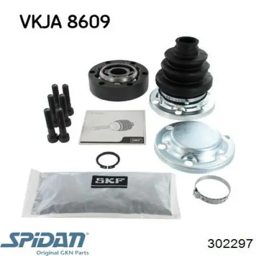 ШРУС внутренний, задний GKN-Spidan 302297 цена, от 34.70 USD