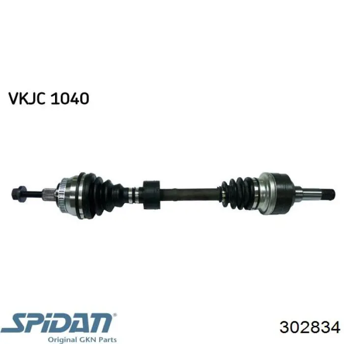 Левая полуось 302834 GKN-Spidan