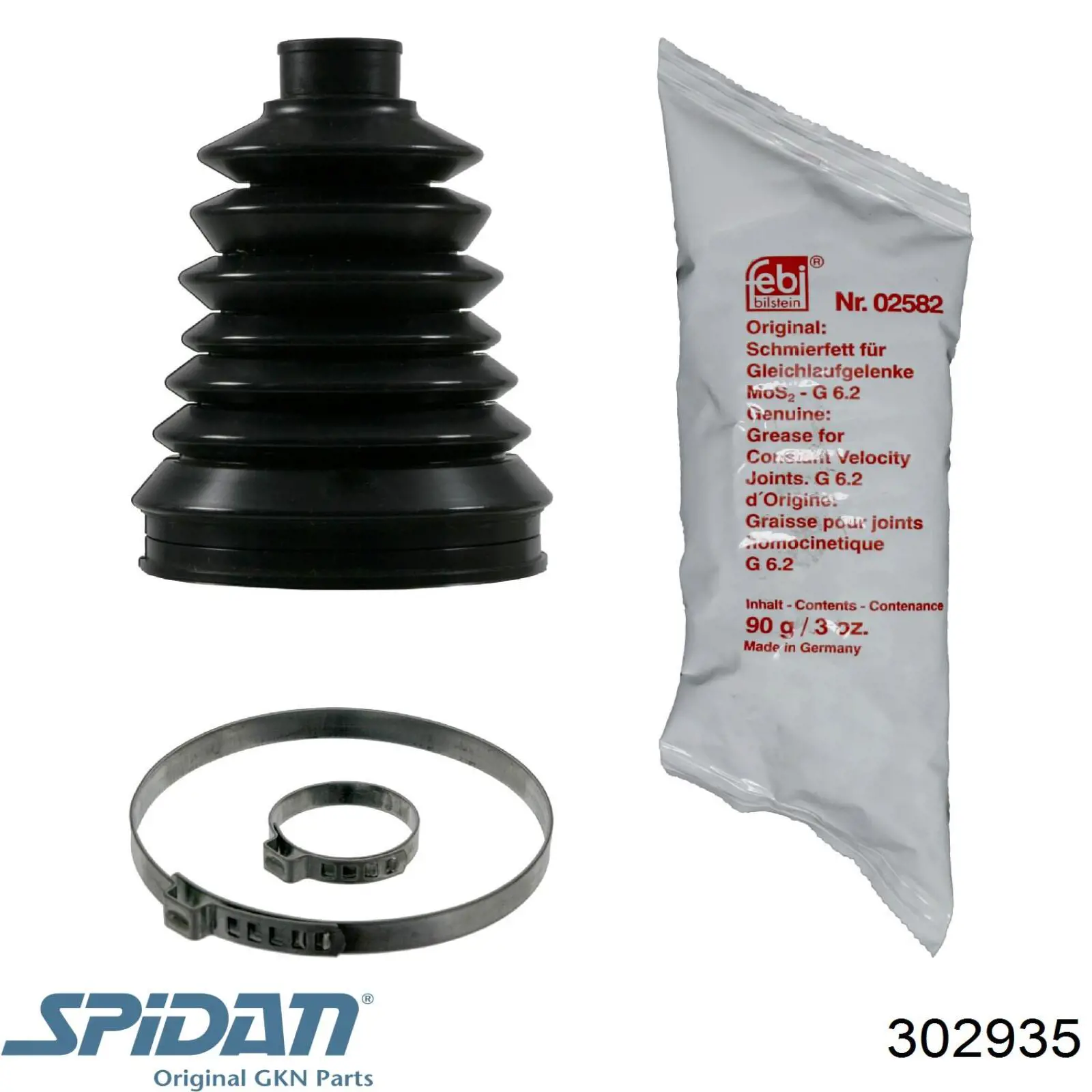 Чехол шруса GKN-Spidan 302935 цена, от 12.73 USD