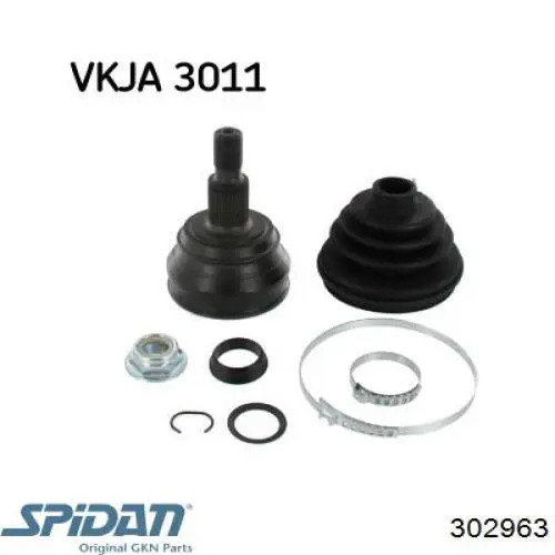 ШРУС наружный передний 302963 GKN-Spidan