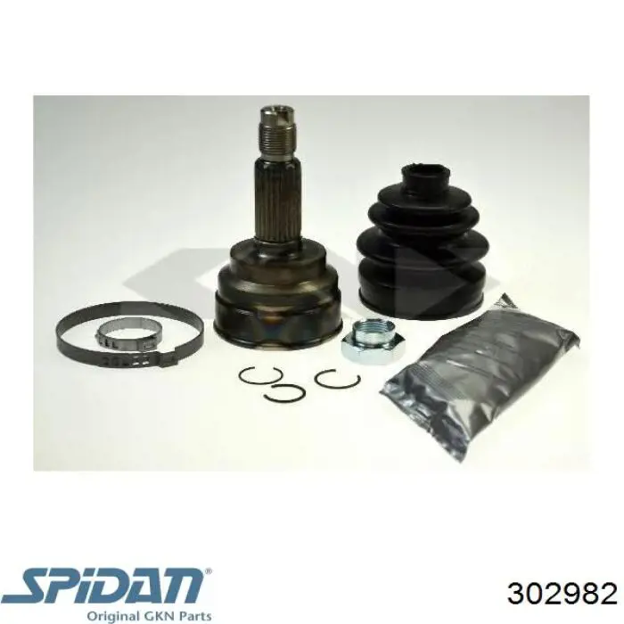 ШРУС наружный передний 302982 GKN-Spidan