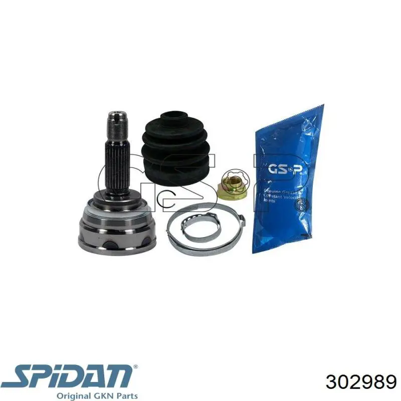 ШРУС наружный передний 302989 GKN-Spidan