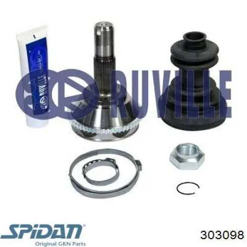 ШРУС наружный передний 303098 GKN-Spidan