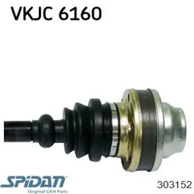 Полуось (привод) передняя GKN-Spidan 303152 цена, от 99.39 USD