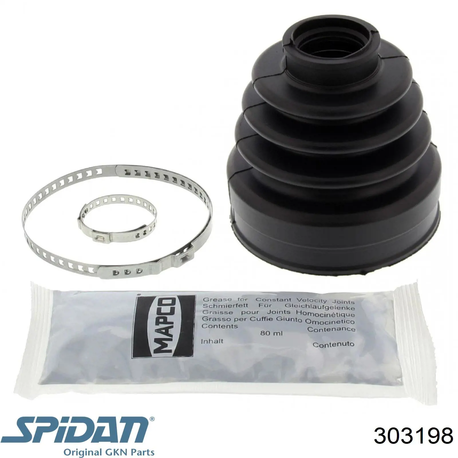 Пыльник ШРУСа наружный 303198 GKN-Spidan